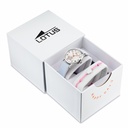 Reloj Lotus Junior Piel Azul y Esfera Blanca con Mariposa 18406/G