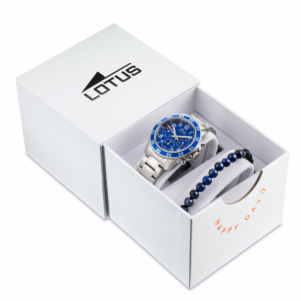 Reloj Lotus Junior Niño Acero y Esfera Azul 18580/6