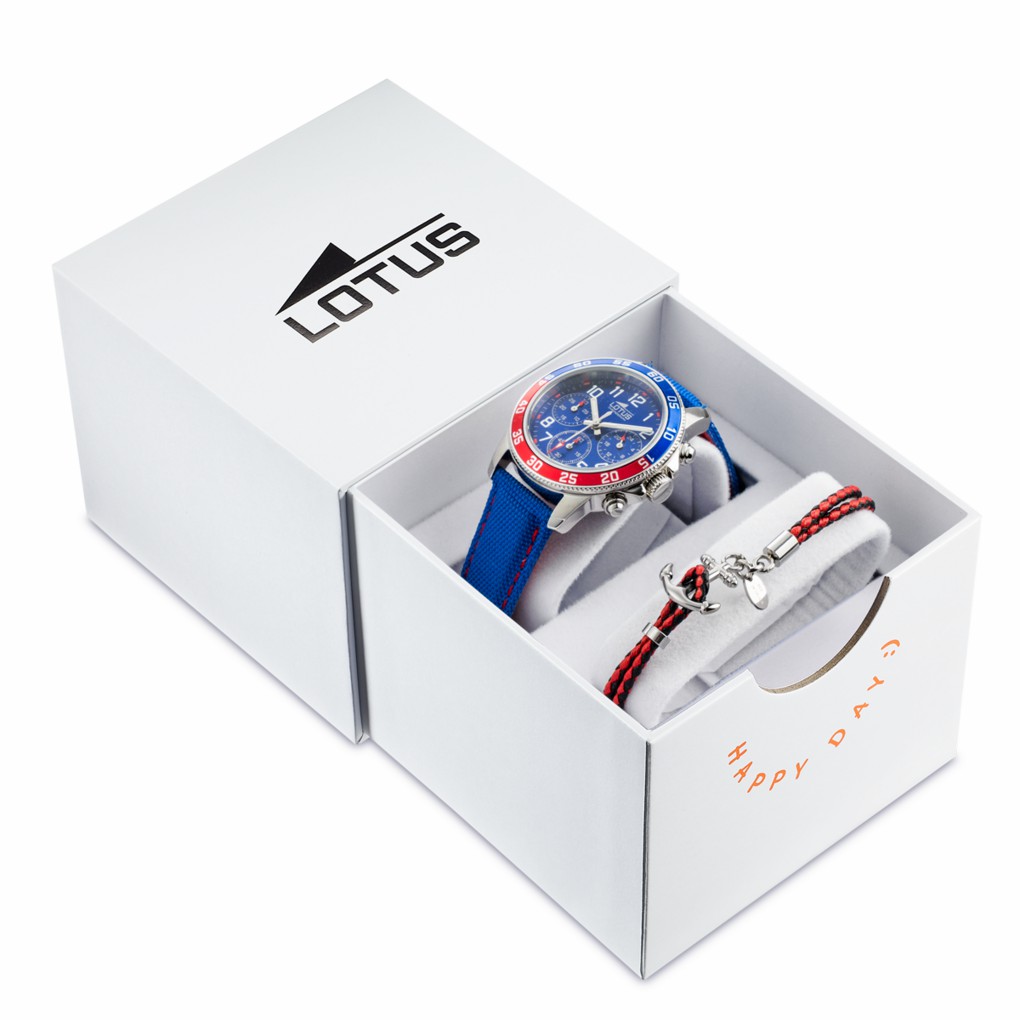 Reloj Lotus Junior Niño Piel Azl y Esfera Azul 18581/4