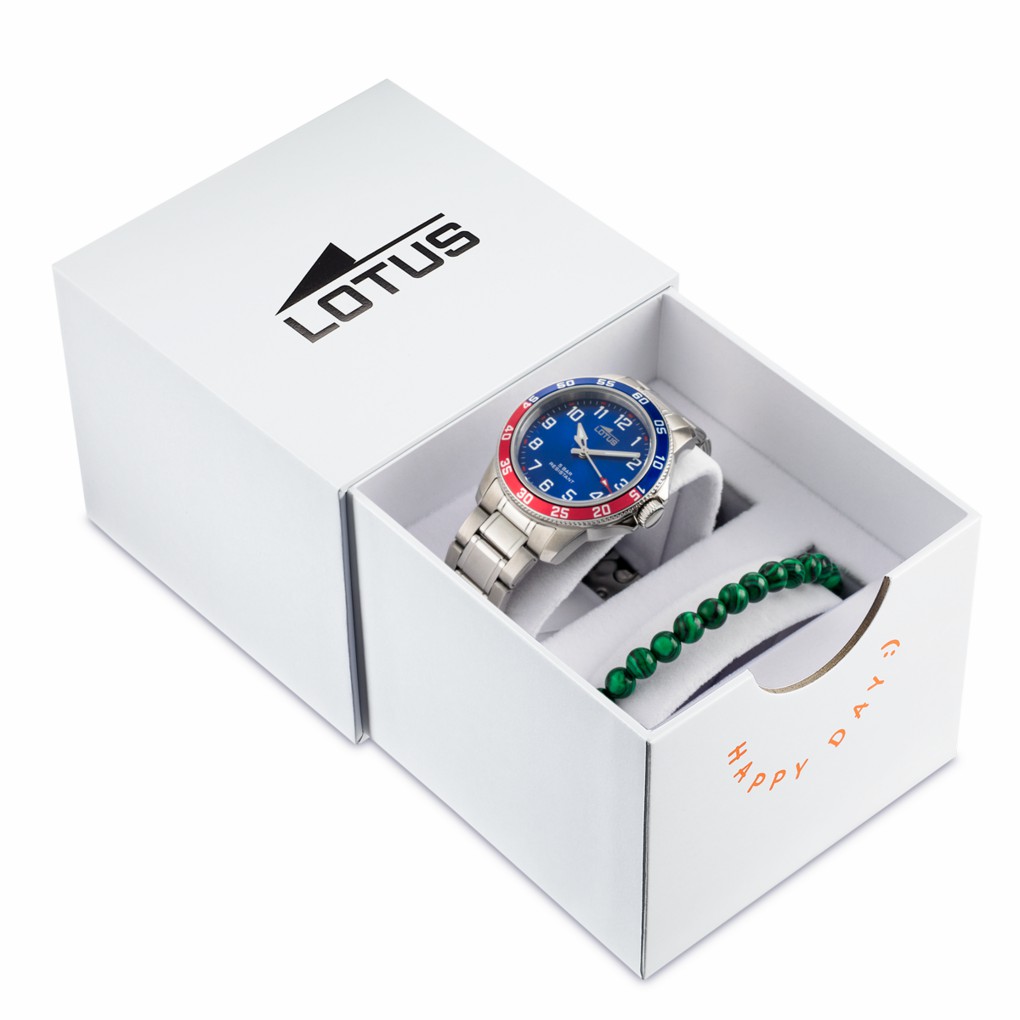 Reloj Lotus Juniro Niño Acero Esfera Azul 18786/1