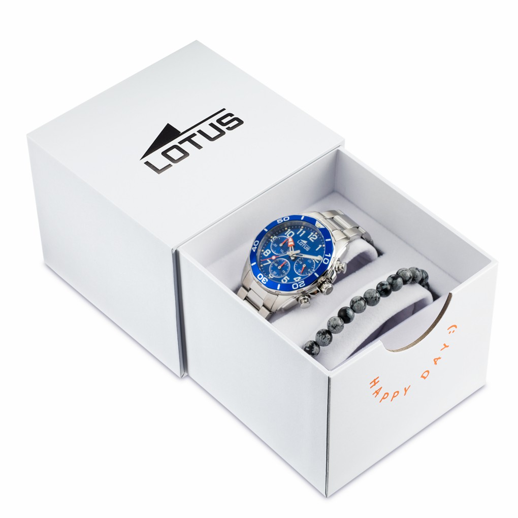 Reloj Lotus Junior Niño Acero y Esfera Azul 18858/1
