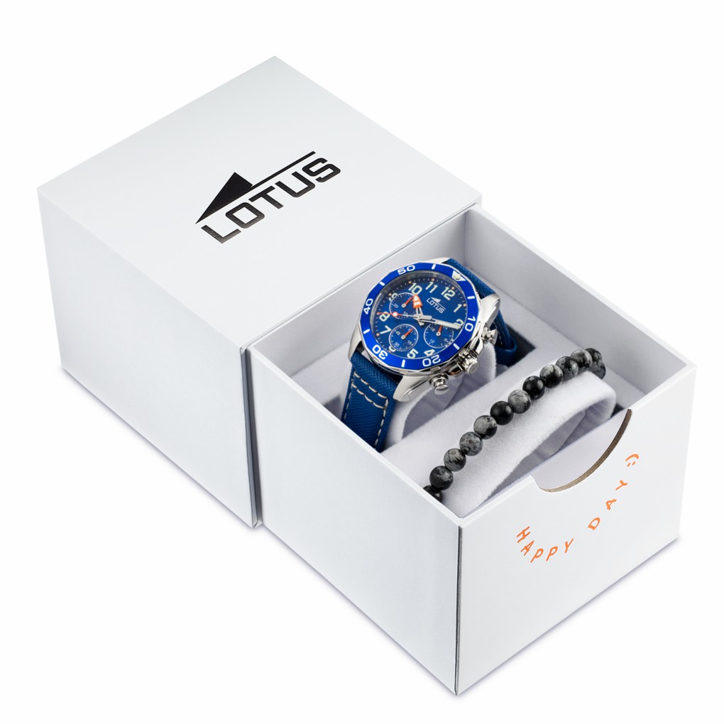 Reloj Lotus Junior Piel Azul y Esfera Azul 18859/1
