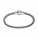 Pulsera Pandora Cordón Plata y Negro 593816C02-18