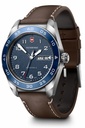 Reloj Victorinox Swiss Army SS Blue Dial Brown Strap Hombre V242040