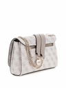 Bolso Guess Mini Bandolera Noelle Logotipo Gris HWBG967221-DKO