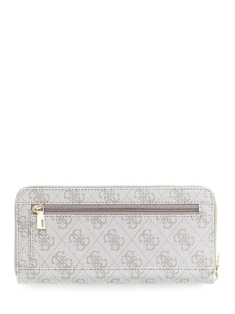 Cartera Guess Lauresl II SLG Large Zip Around Gris Claro Logo SWSG7459146-DKO