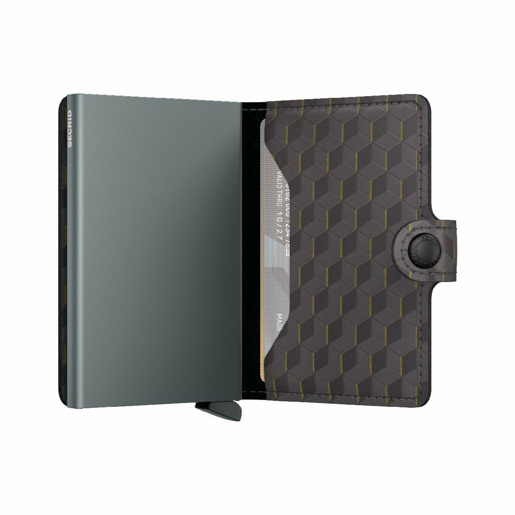 Cartera Secrid Miniwallet Optical MOp-Grey-Yellow