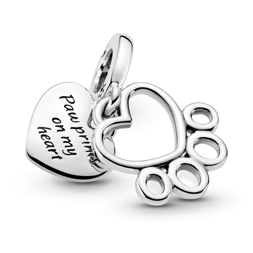 Charm Colgante Pandora Corazones y Patas