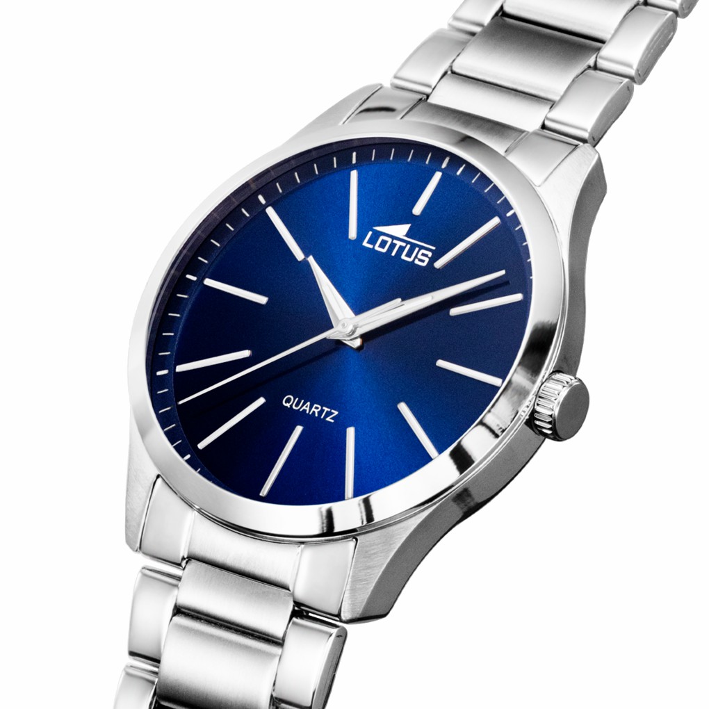 Reloj Lotus Minimalist Hombre Acero Esfera Azul 15959/A