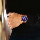 Reloj Lotus Chrono Hombre Piel Marrón y Esfera Azul 18689/1