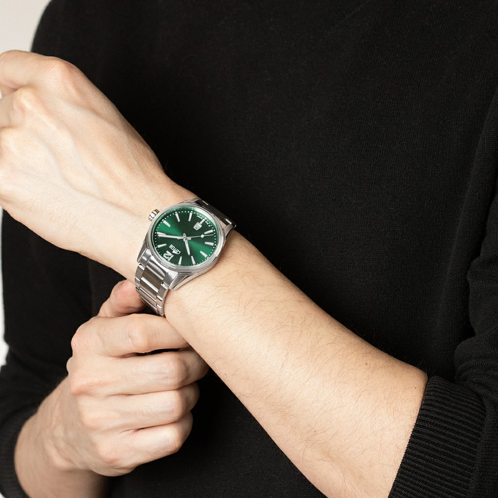 Reloj Lotus Minimalist Hombre Acero y Esfera Verde 18692/4