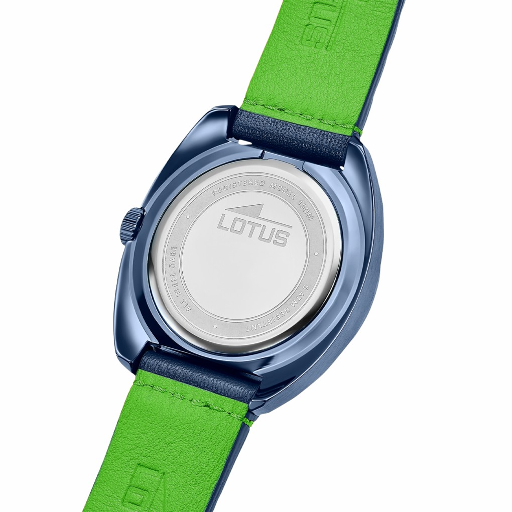 Reloj Lotus Pulse Collection Hombre Piel Azul / Verde 19097/2