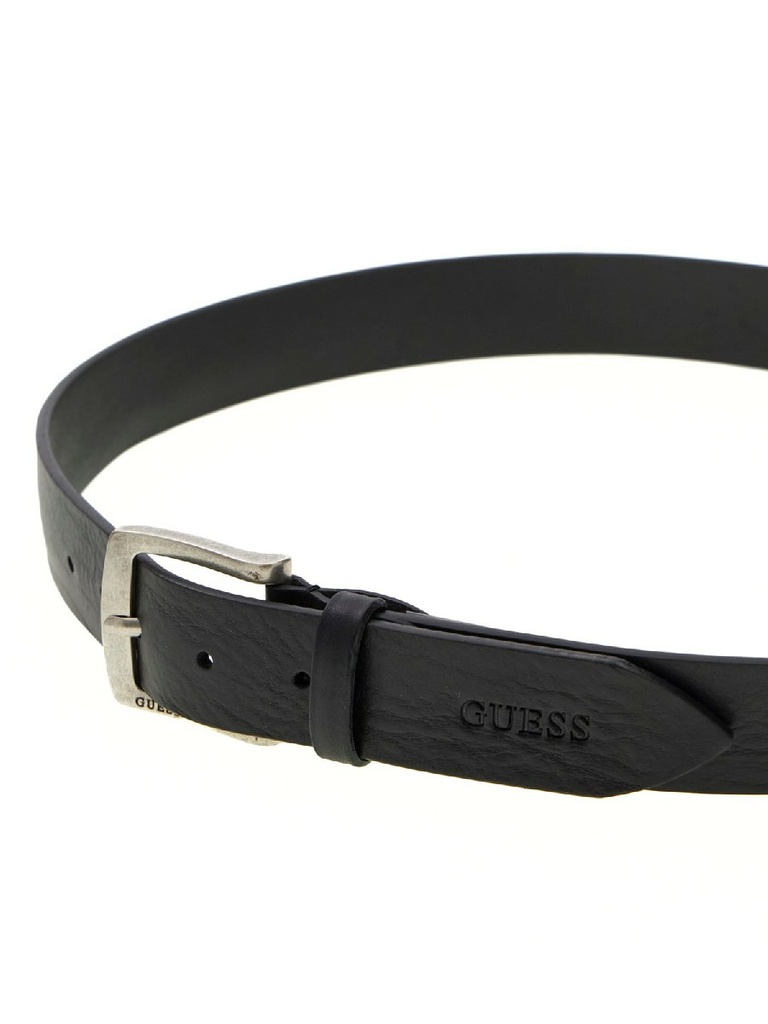Cinturón Guess Hombre Piel Negra BM7959P6435-BLA