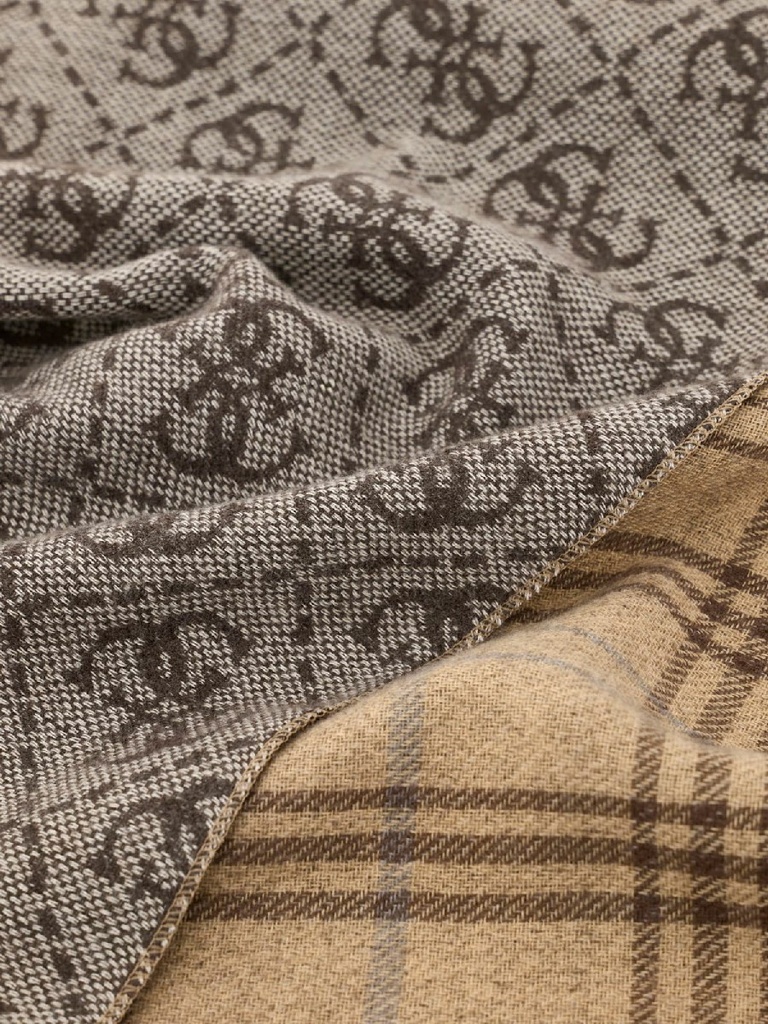 Bufanda Guess Milano Scarf Jacquard 30 x 175 Marrón AM9670POL03-BRO