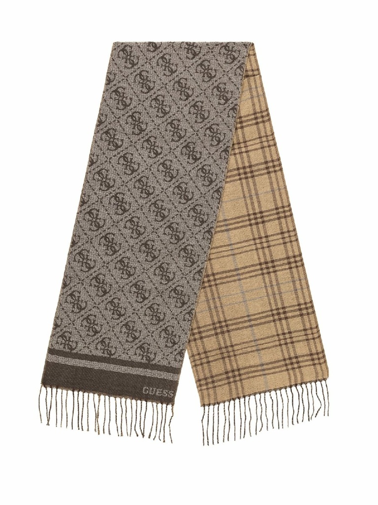 Bufanda Guess Milano Scarf Jacquard 30 x 175 Marrón AM9670POL03-BRO