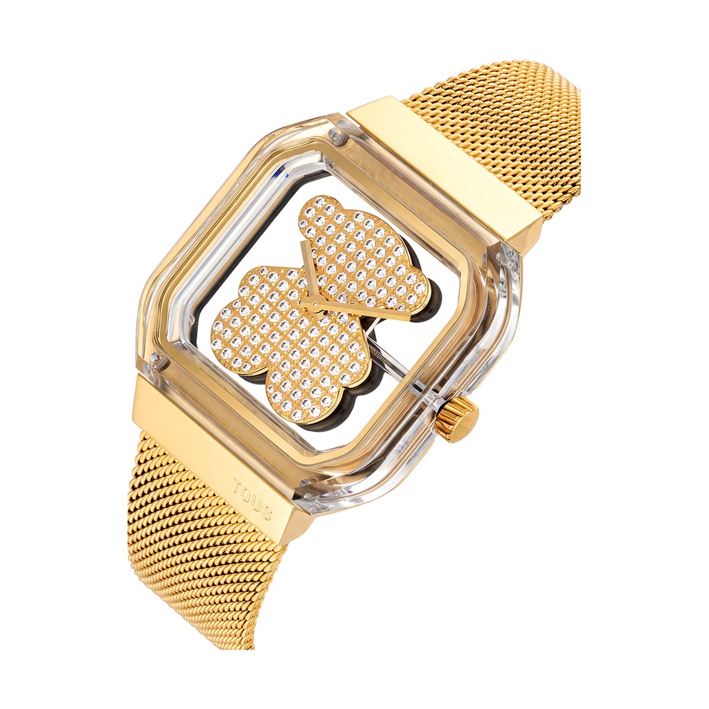 Reloj Tous D-Bear Party IP Oro Malla 3000157900 - Vista 2