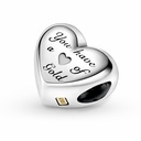 Charm Pandora Corazón Cúpula Dorada