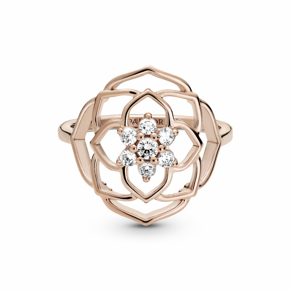 Anillo Pandora Rose Declaración Pétalos de Rosa
