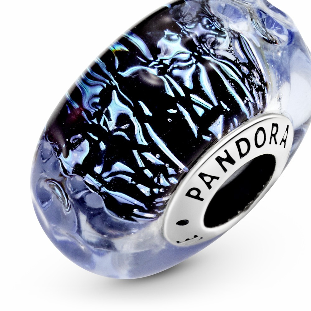 Charm Pandora Cristal Murano Azul Oscuro