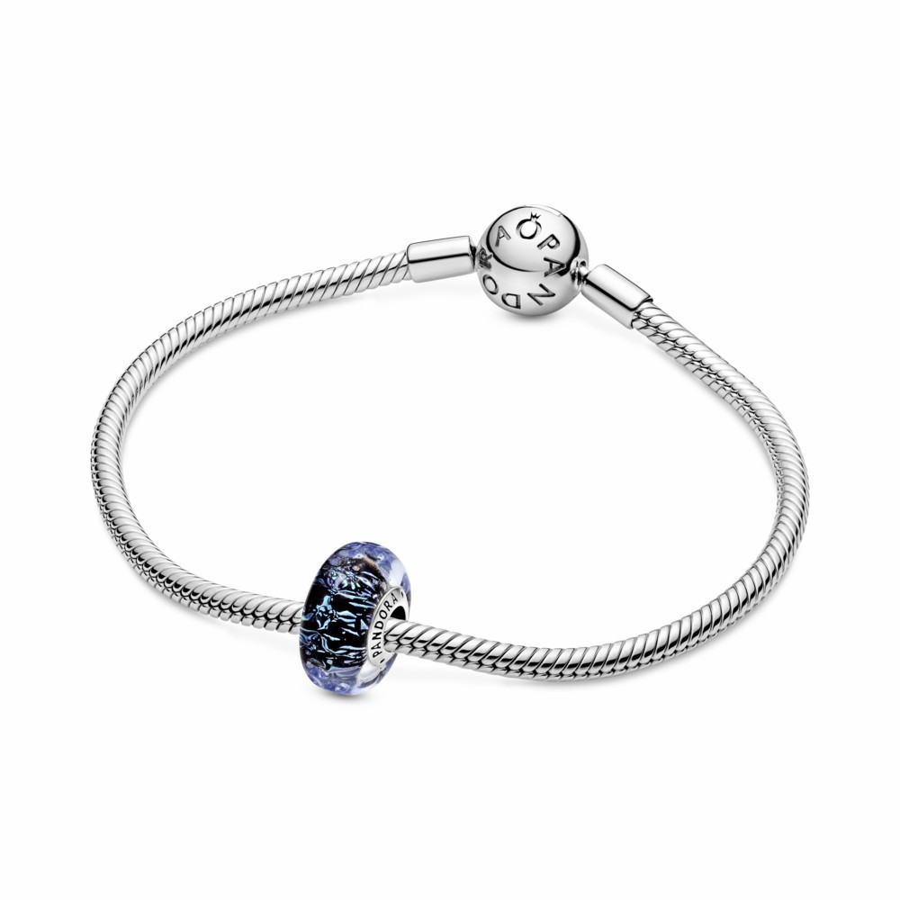 Charm Pandora Cristal Murano Azul Oscuro