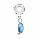 Charm Colgante Pandora Tortuga Marina Cristal Murano Azul