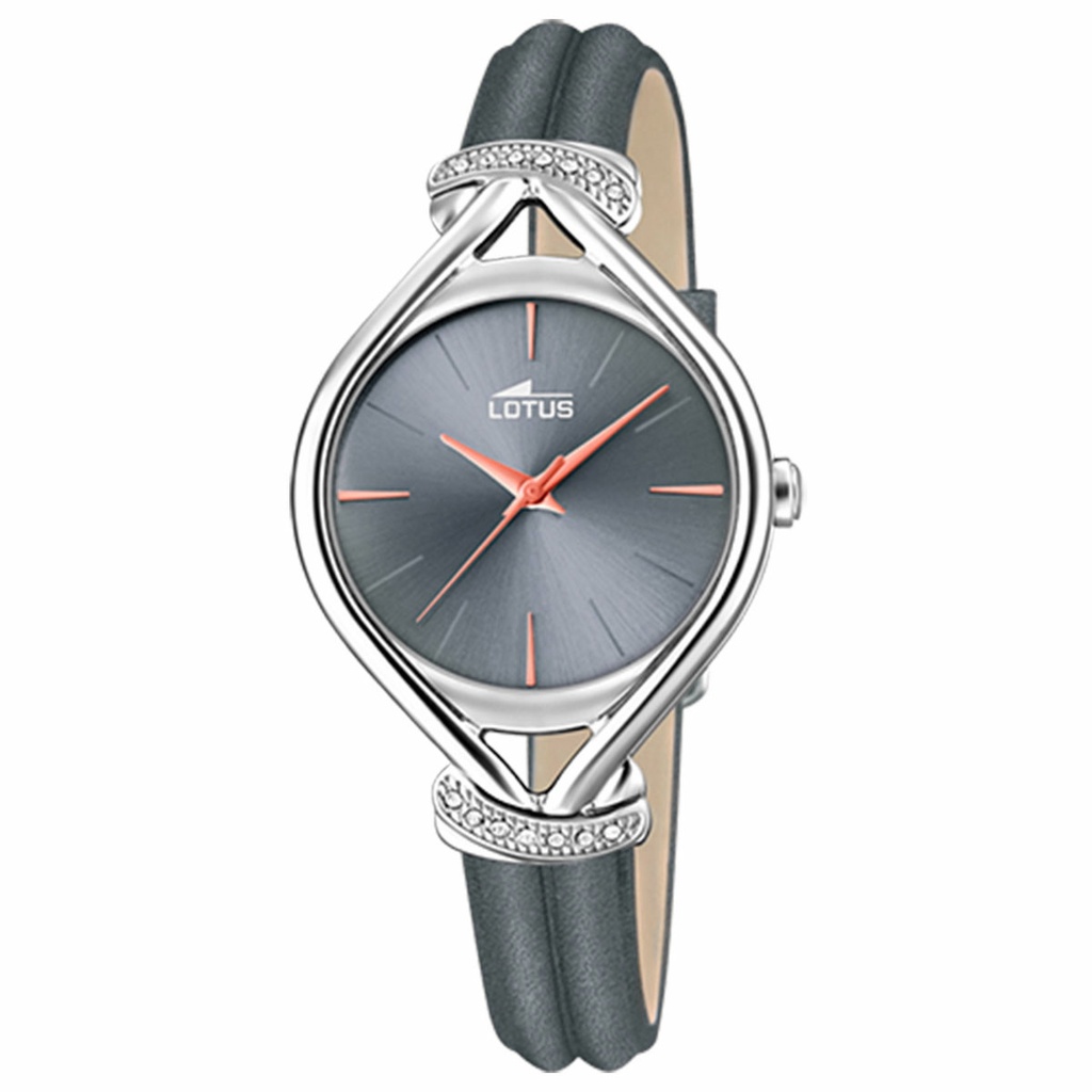 Reloj Lotus Mujer Trendy Analógico Acero Piel Gris 18399/2