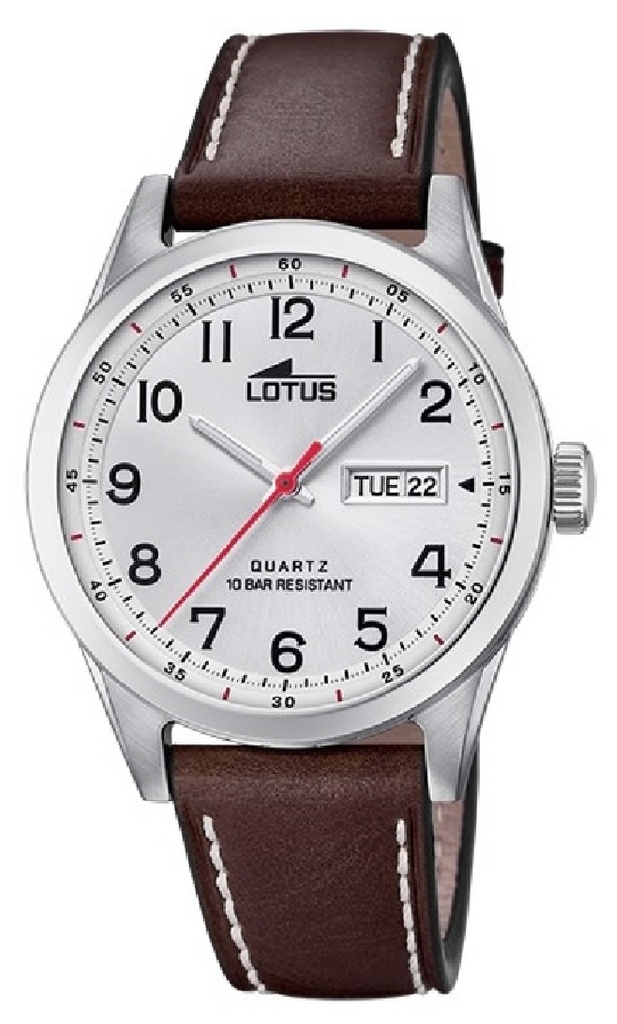 Reloj Classic Lotus caballero con esfera blanca