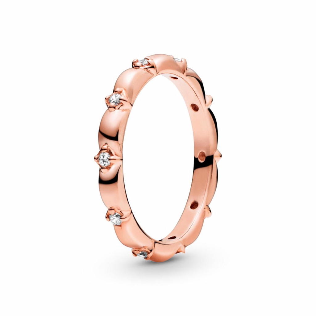 Anillo Pandora Rose Banda de Pétalos