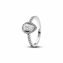 Anillo Pandora Halo de Pera Brillante
