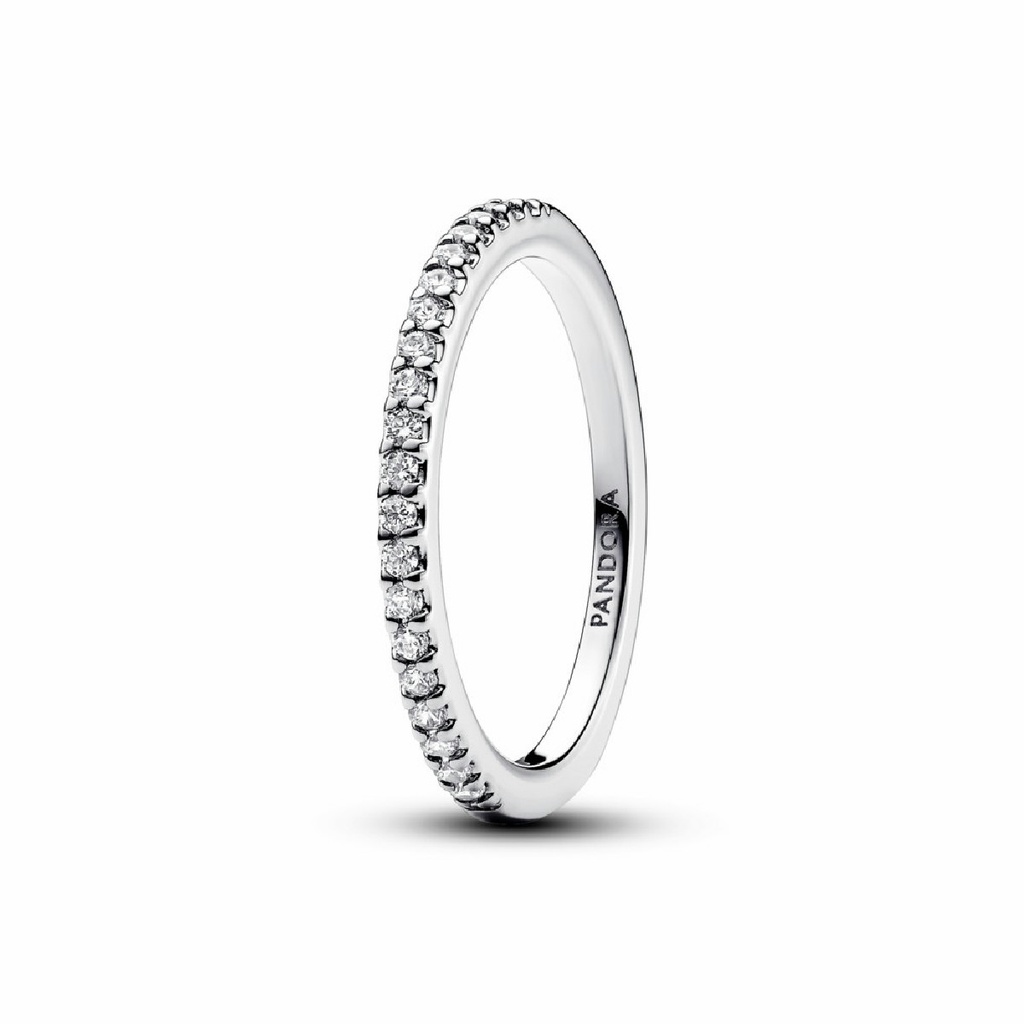Anillo Pandora Banda Brillante Plata