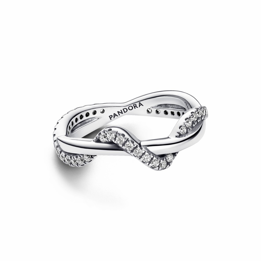 Anillo Pandora Ola Brillante Entrelazada 193098C01