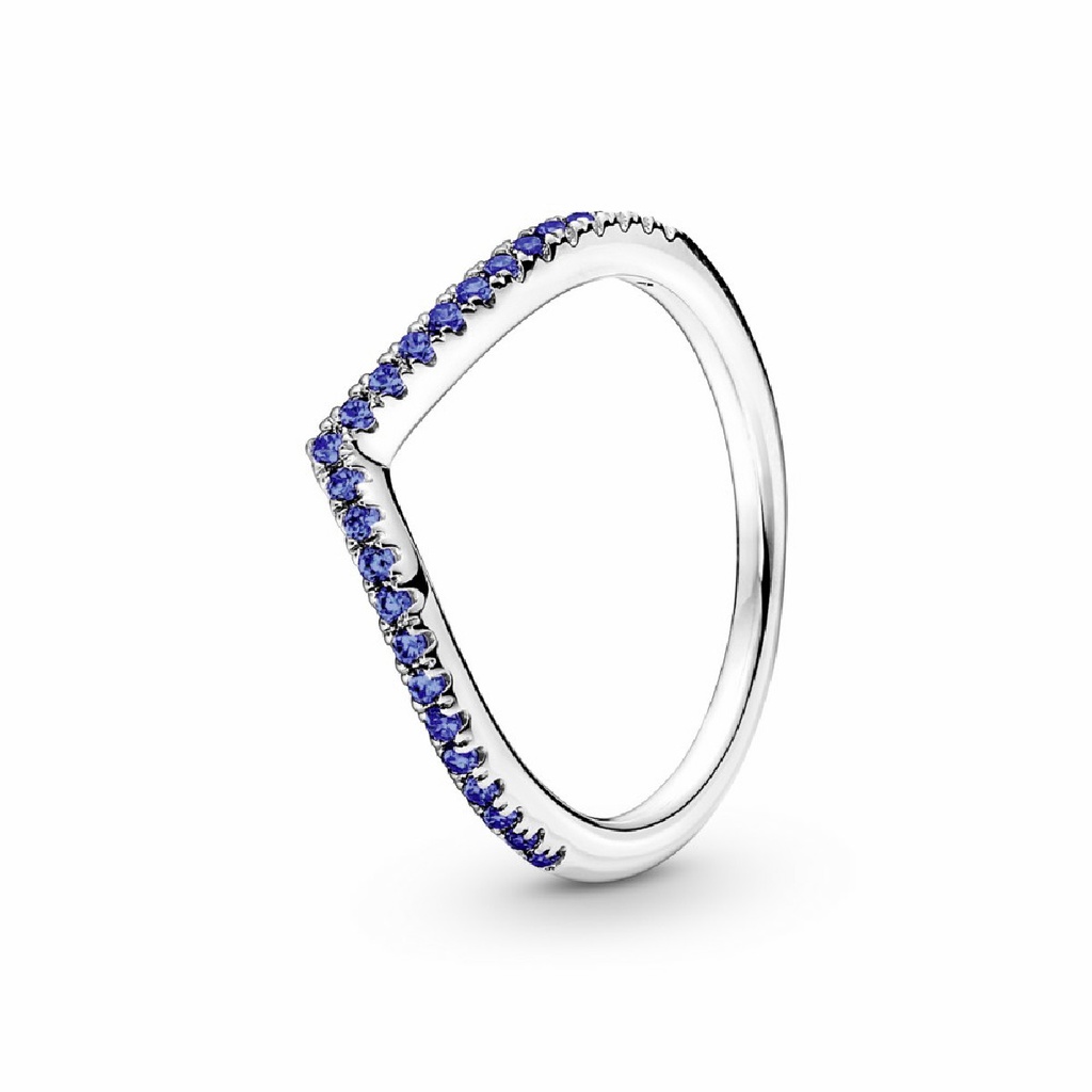 Anillo Pandora Timeless Deseo Reluciente Azul