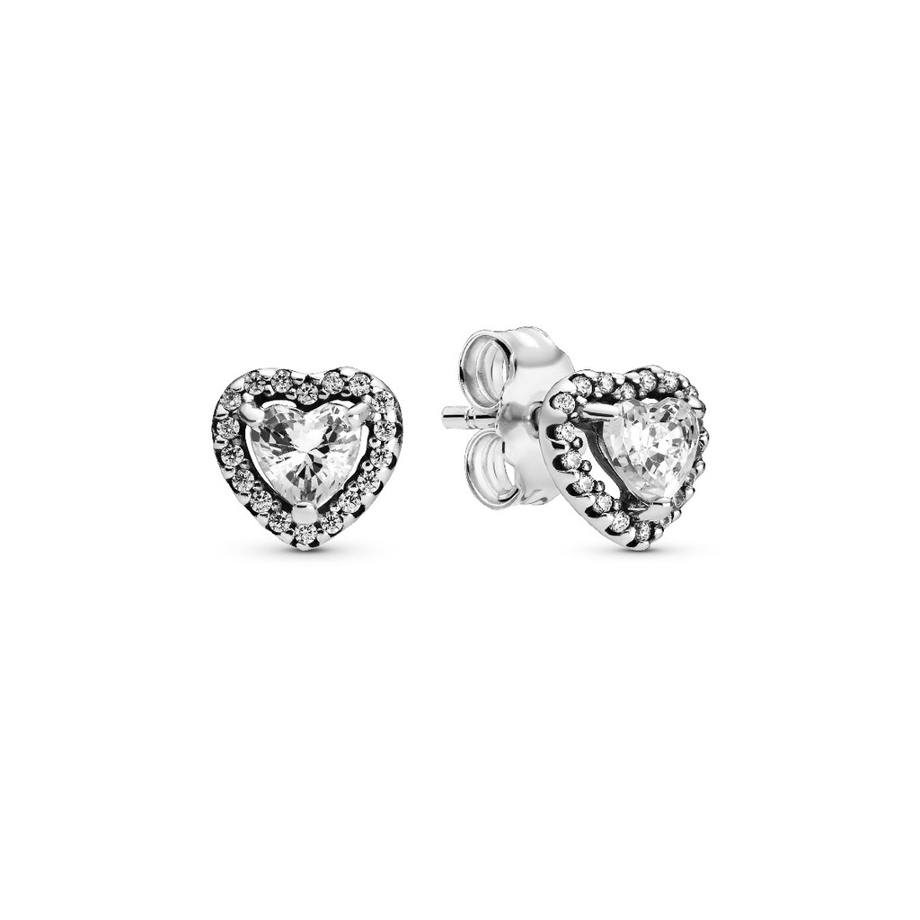 Pendientes Pandora Corazones en Relieve