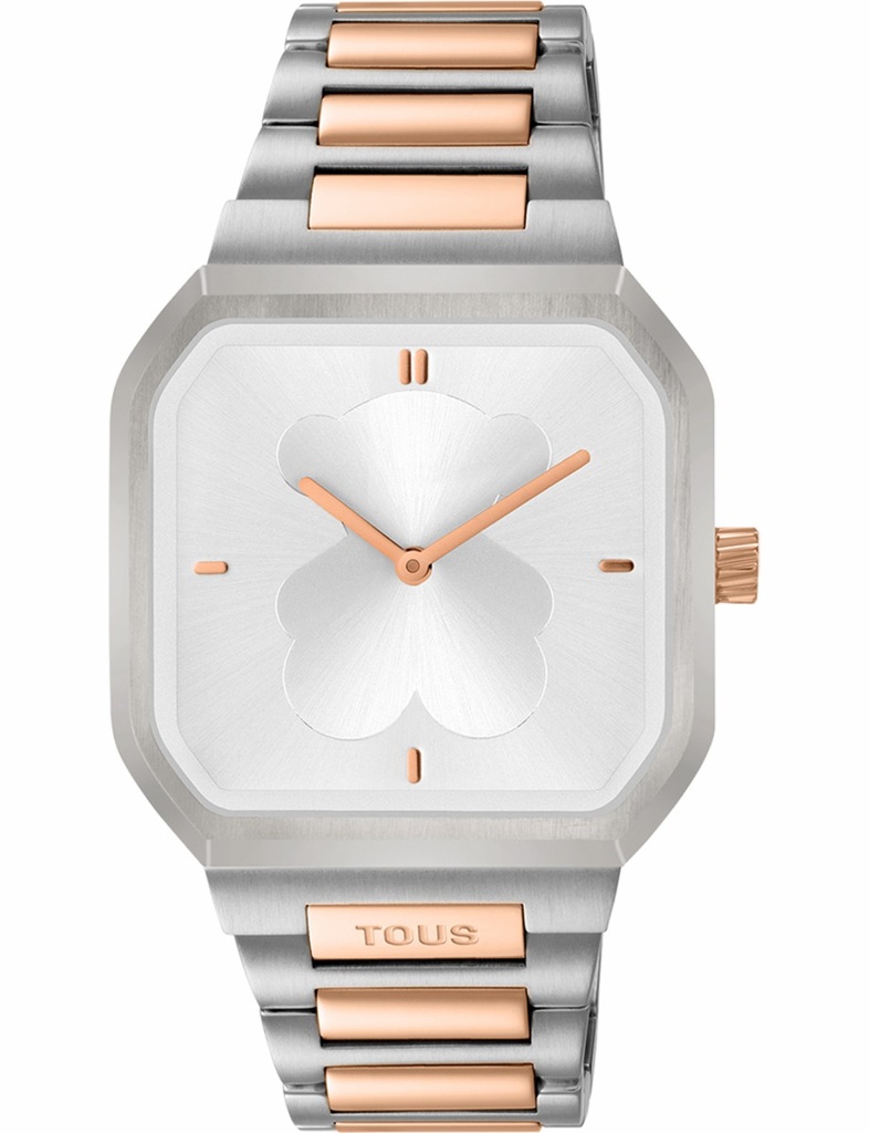 Reloj Tous D-Bear Platedo y Rosado Analógico Mujer 3000137500