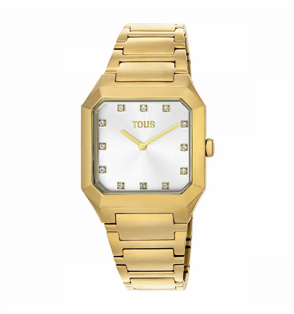 Reloj Tous Karat Squared Analógico Acero IP Dorado