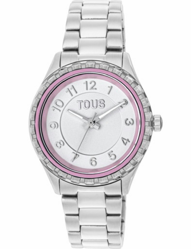 Reloj Tous T-Bear Mujer Analógico Interior Aluminio Malva