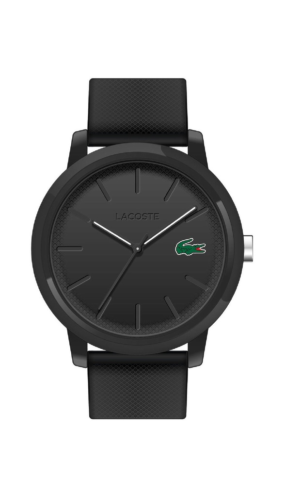 Reloj Lacoste 12,12 Hombre Analógico Silicona negra 2011171