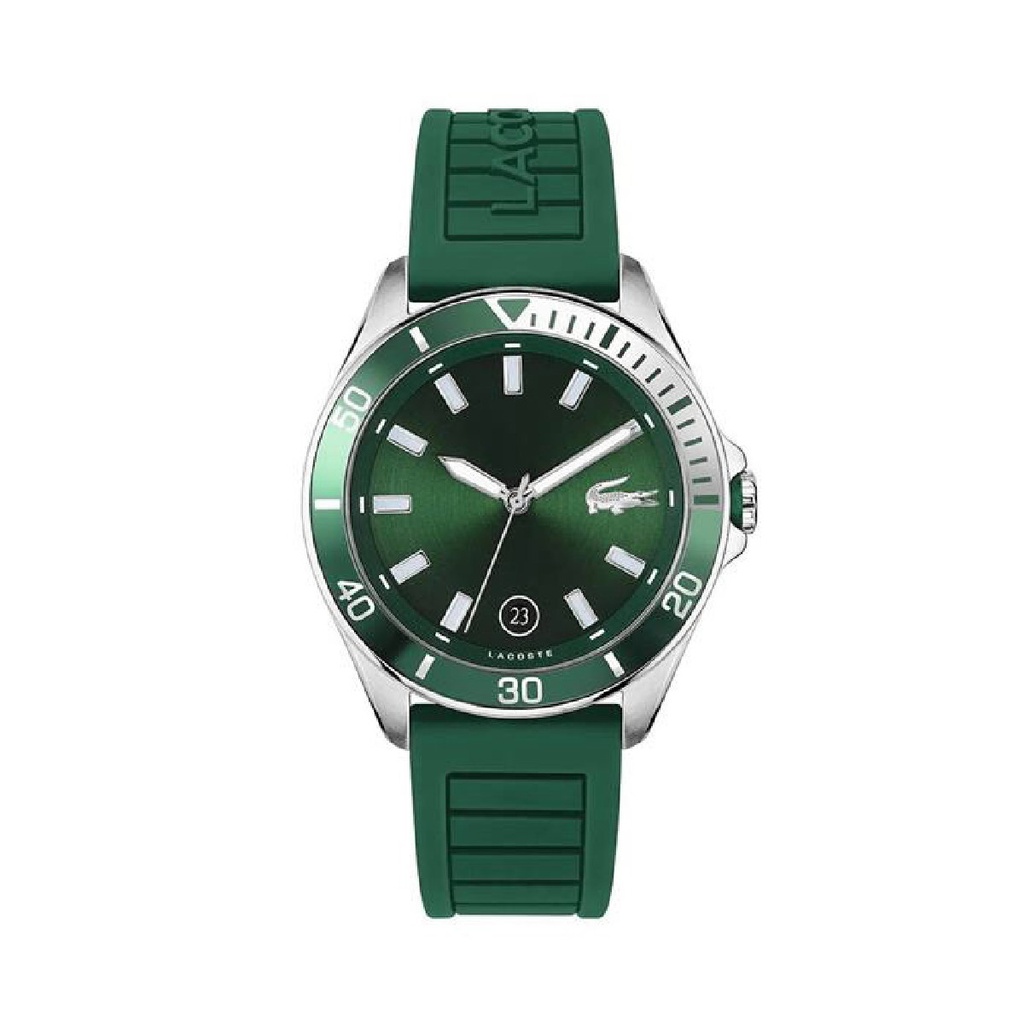 Reloj Lacoste Hombre Tiebreaker Analógico Silicona Verde & Esfera Verde 2011263