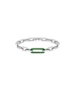 Pulsera Lacoste Hombre Ensemble Acero-Caucho verde