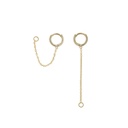 Charm Suelto Salvatore Miscellany Cadena con Aro Plata Chapada