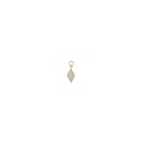 Charm Suelto Salvatore Miscellany Rombo Plata Chapada y Circonitas