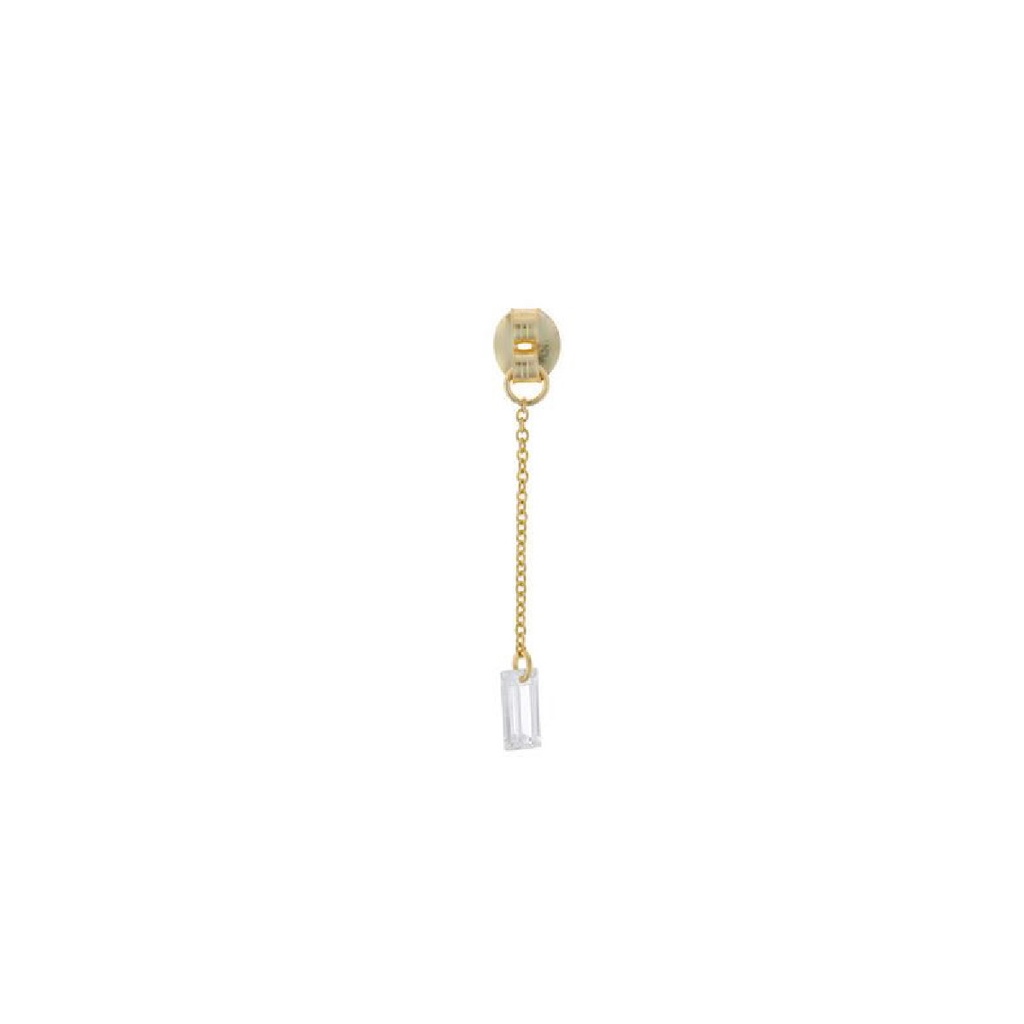 Charm Salvatore Plata Dorado Cadena con Circonita 213CH068
