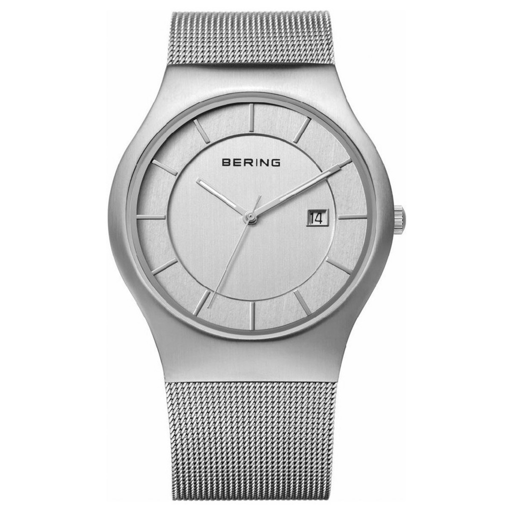 Reloj Bering Classic de acero inoxidable IP plateado