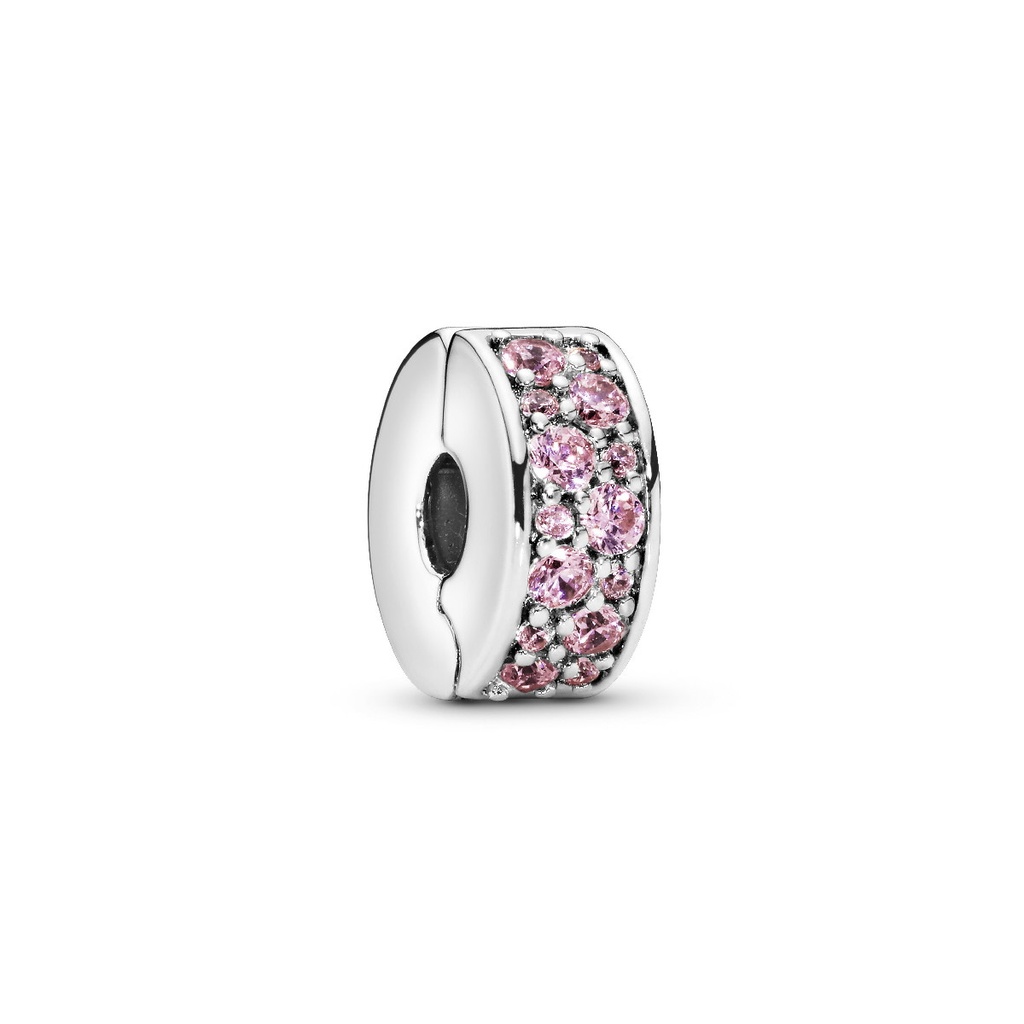 Clip Pandora Elegancia Brillante Rosa