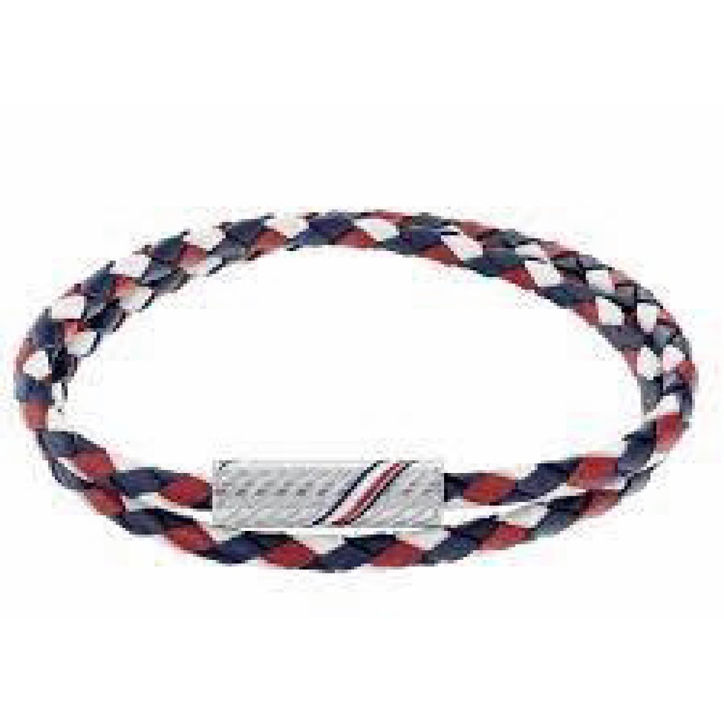 Pulsera Tommy Hilfiger Hombre Cuero Trenzado Multicolor 2790472