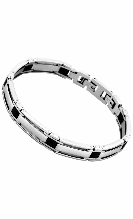 Pulsera Lotus Style Men in Black Acero LS1575-2/1
