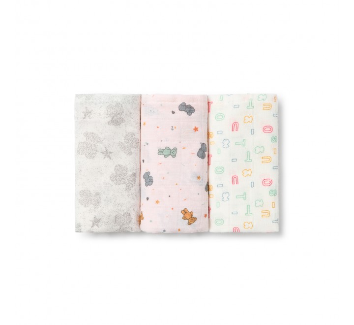 Pack de 3 Mini Gasas Tous Baby MMuse Bambú