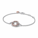 Pulsera Pandora Signature Logo & Pavé Dos Tonos 582740C01