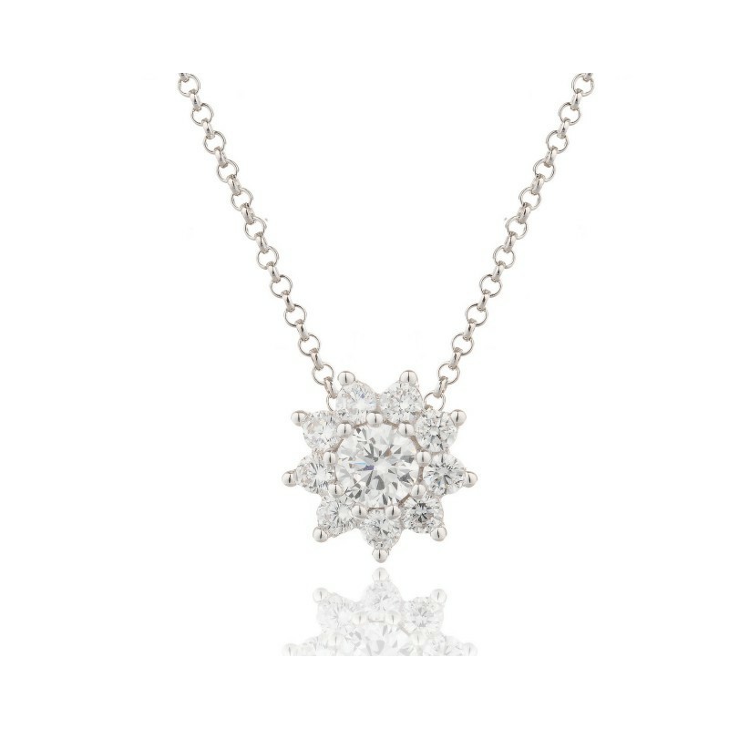 Colgante Camaleoni Chambord Plata Rodio Roseta Grande Garra WC048/R