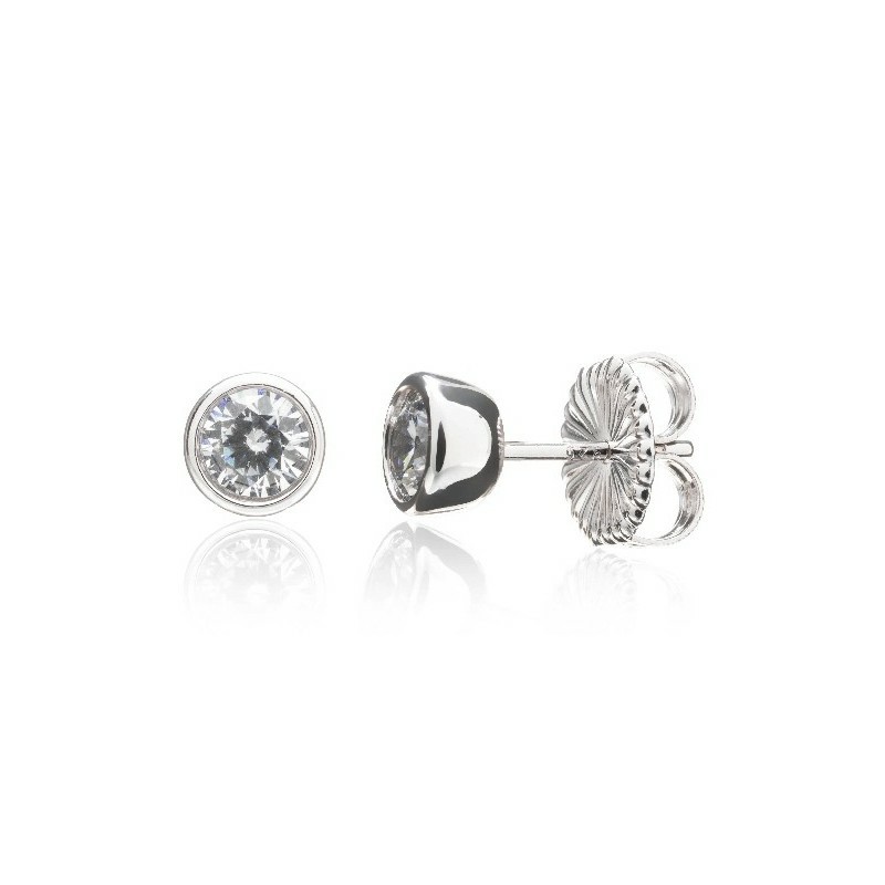 Pendientes Camaleoni Potala Plata Rodio Chaton WP009/0.25